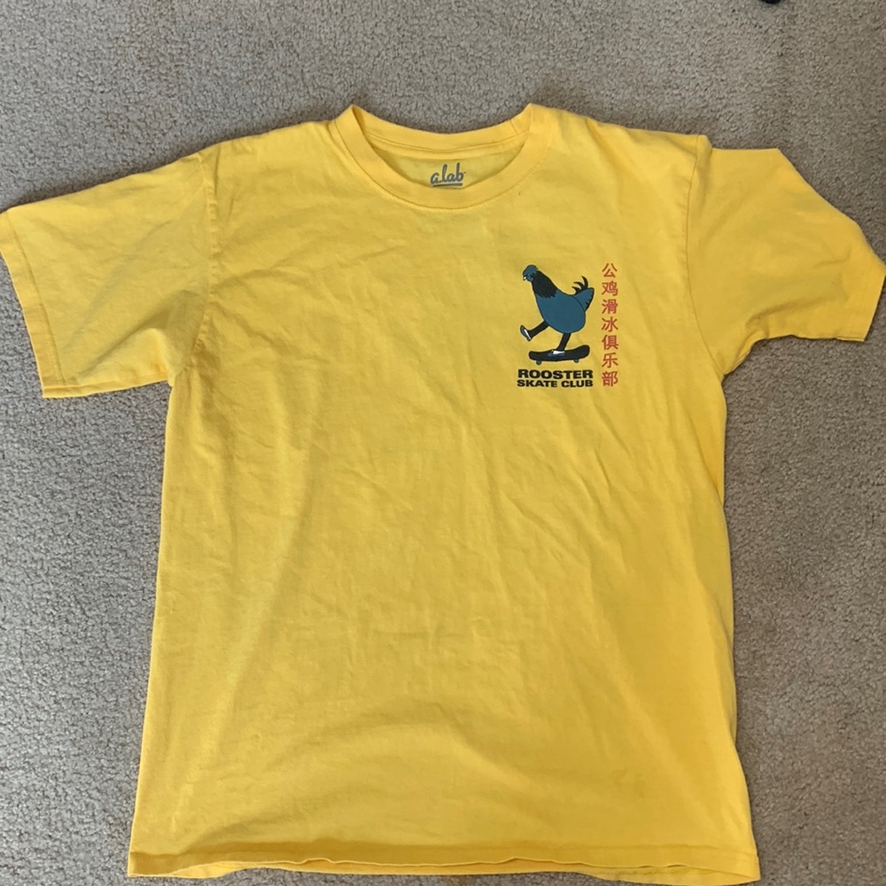 Yellow Rooster skate shirt